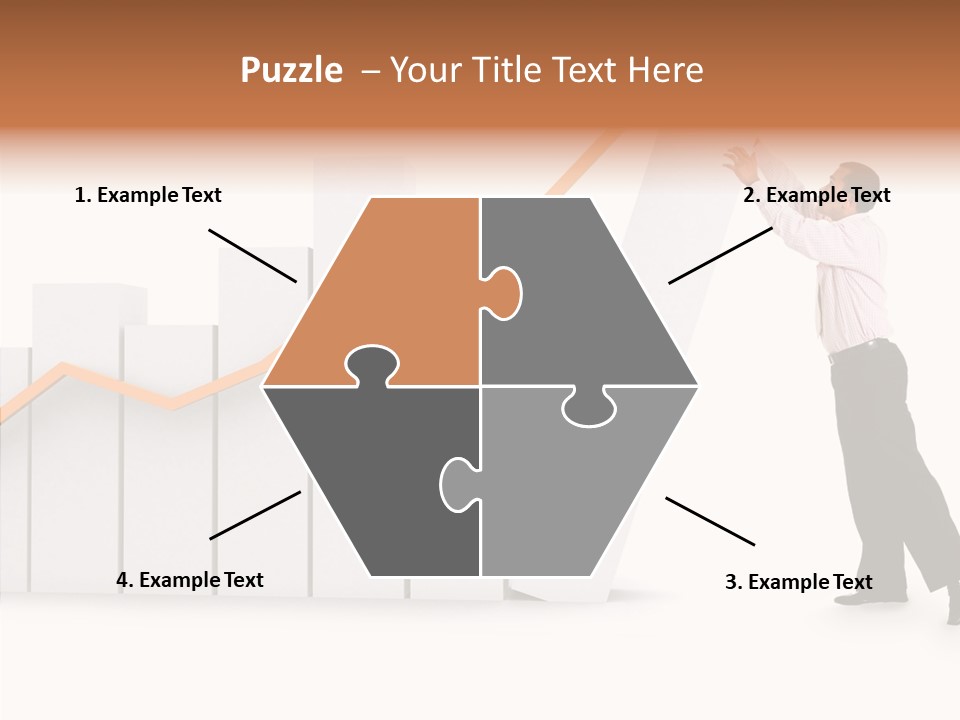 Illustration Stats Person PowerPoint Template