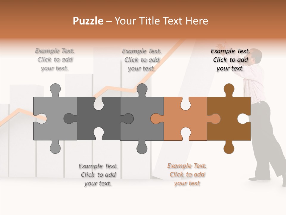 Illustration Stats Person PowerPoint Template