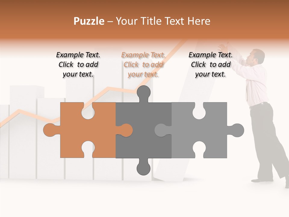 Illustration Stats Person PowerPoint Template