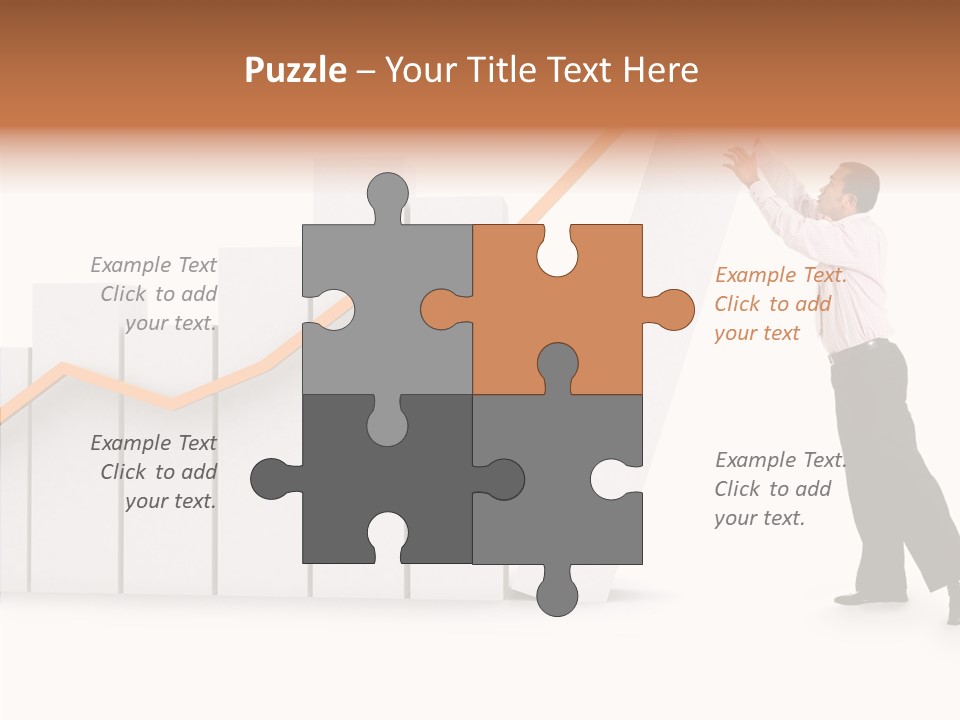 Illustration Stats Person PowerPoint Template