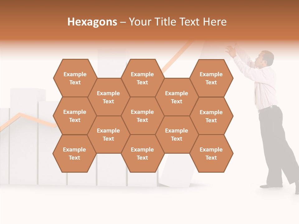 Illustration Stats Person PowerPoint Template