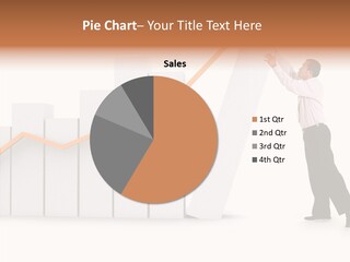 Illustration Stats Person PowerPoint Template