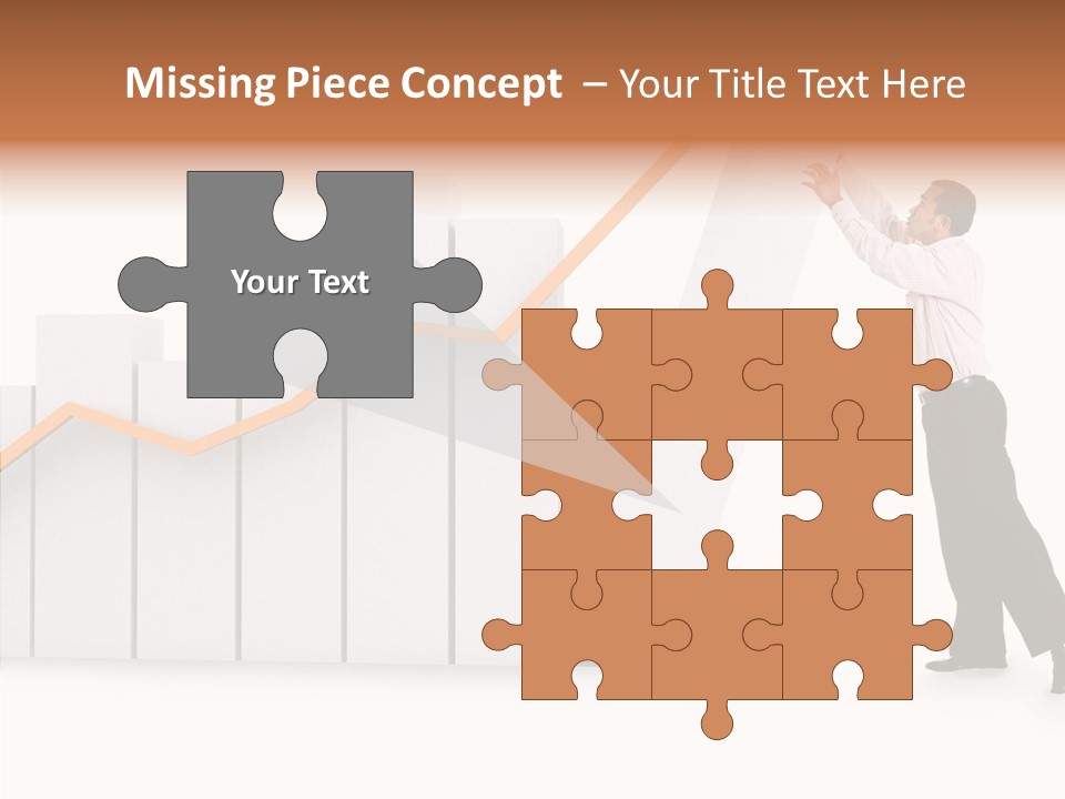 Illustration Stats Person PowerPoint Template