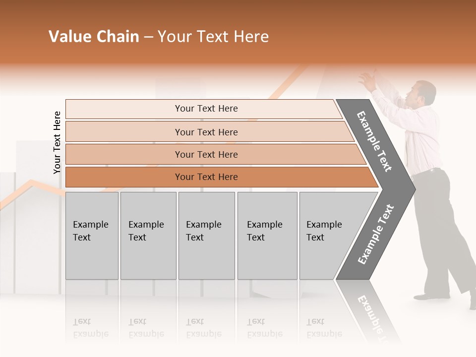 Illustration Stats Person PowerPoint Template
