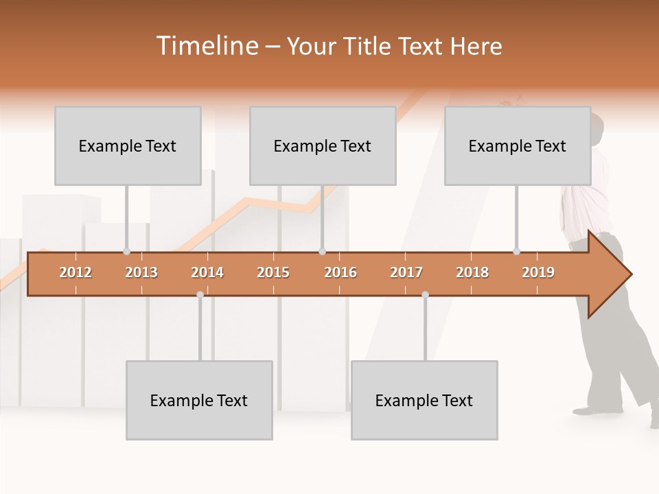 Illustration Stats Person PowerPoint Template