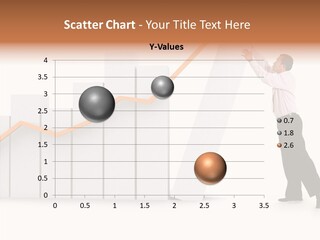 Illustration Stats Person PowerPoint Template