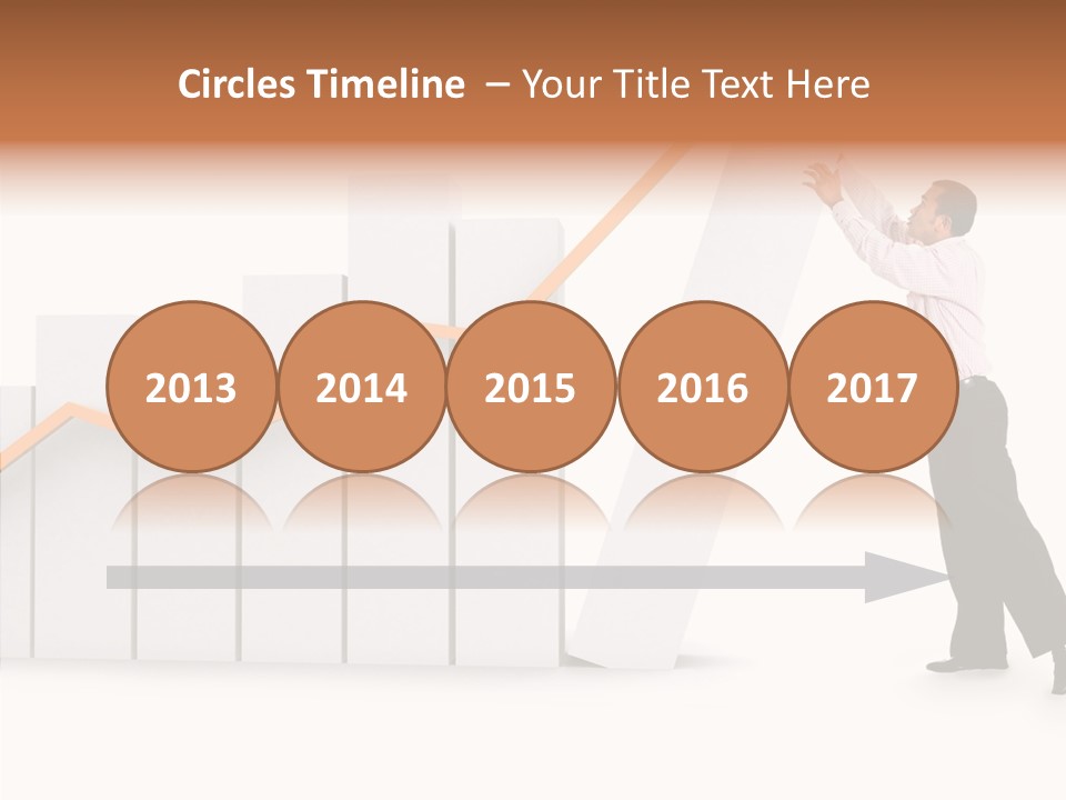 Illustration Stats Person PowerPoint Template