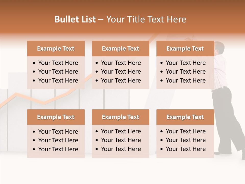 Illustration Stats Person PowerPoint Template