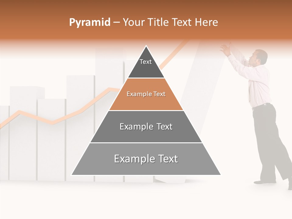 Illustration Stats Person PowerPoint Template