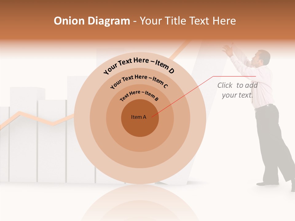 Illustration Stats Person PowerPoint Template