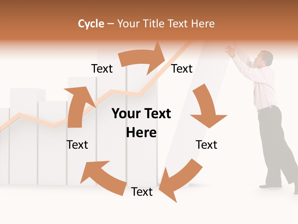 Illustration Stats Person PowerPoint Template