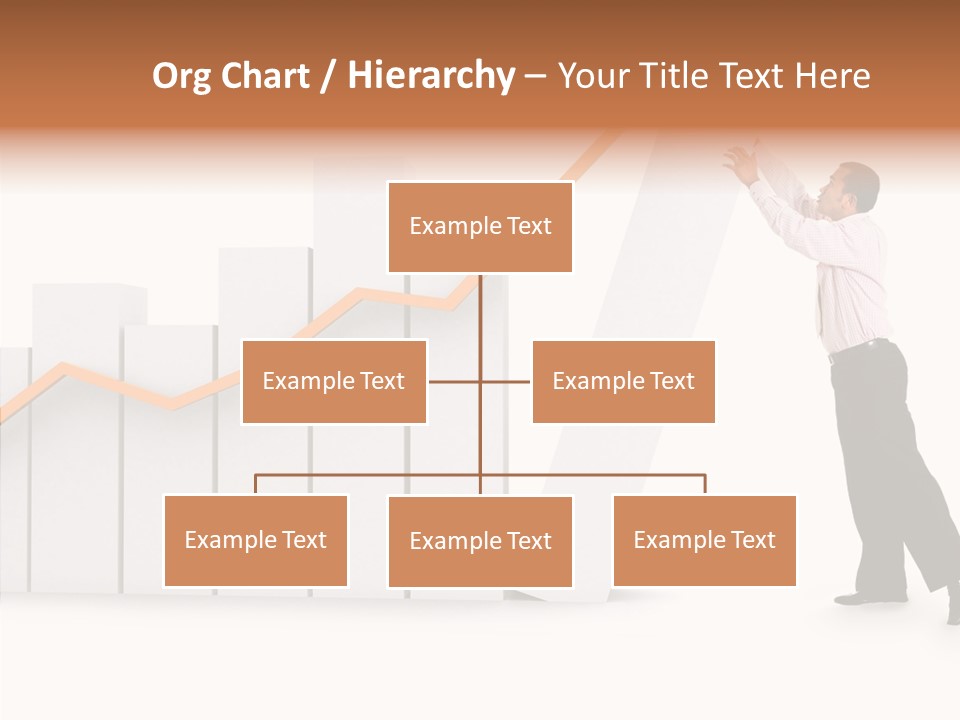 Illustration Stats Person PowerPoint Template