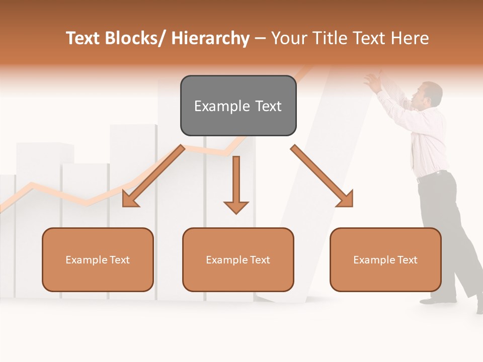 Illustration Stats Person PowerPoint Template
