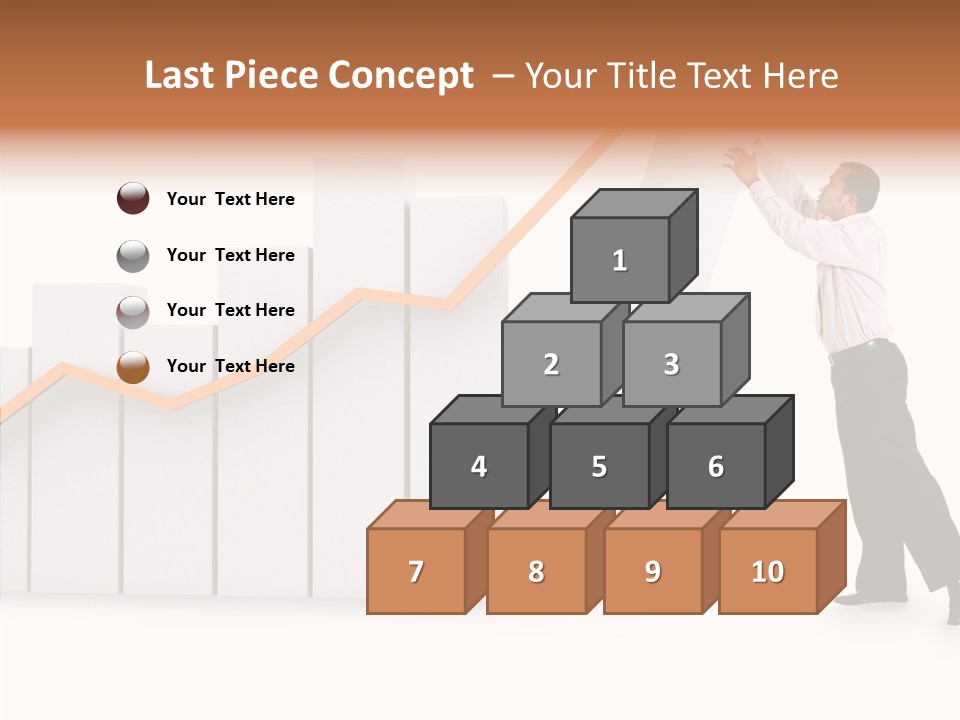Illustration Stats Person PowerPoint Template