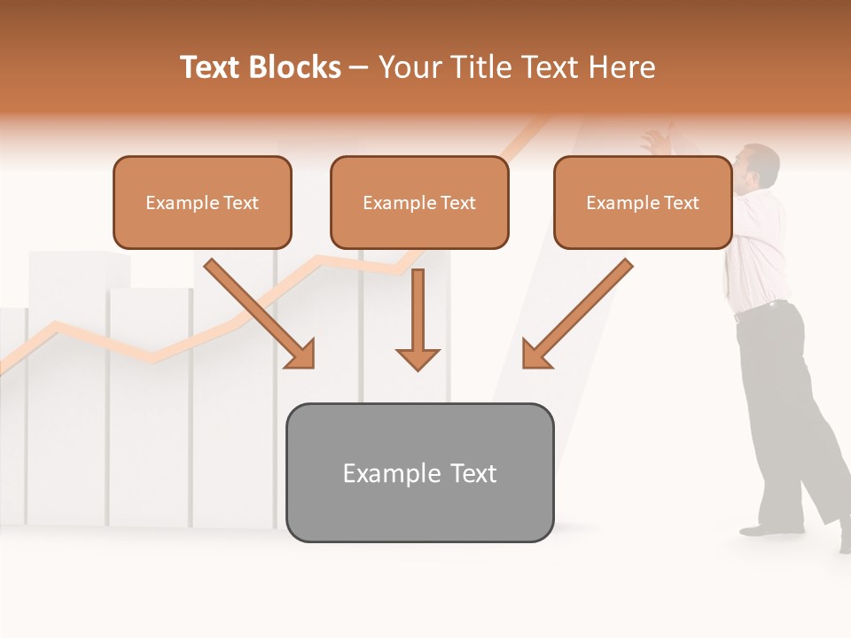Illustration Stats Person PowerPoint Template
