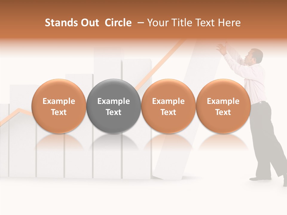 Illustration Stats Person PowerPoint Template