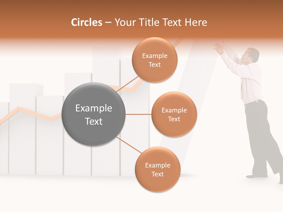 Illustration Stats Person PowerPoint Template