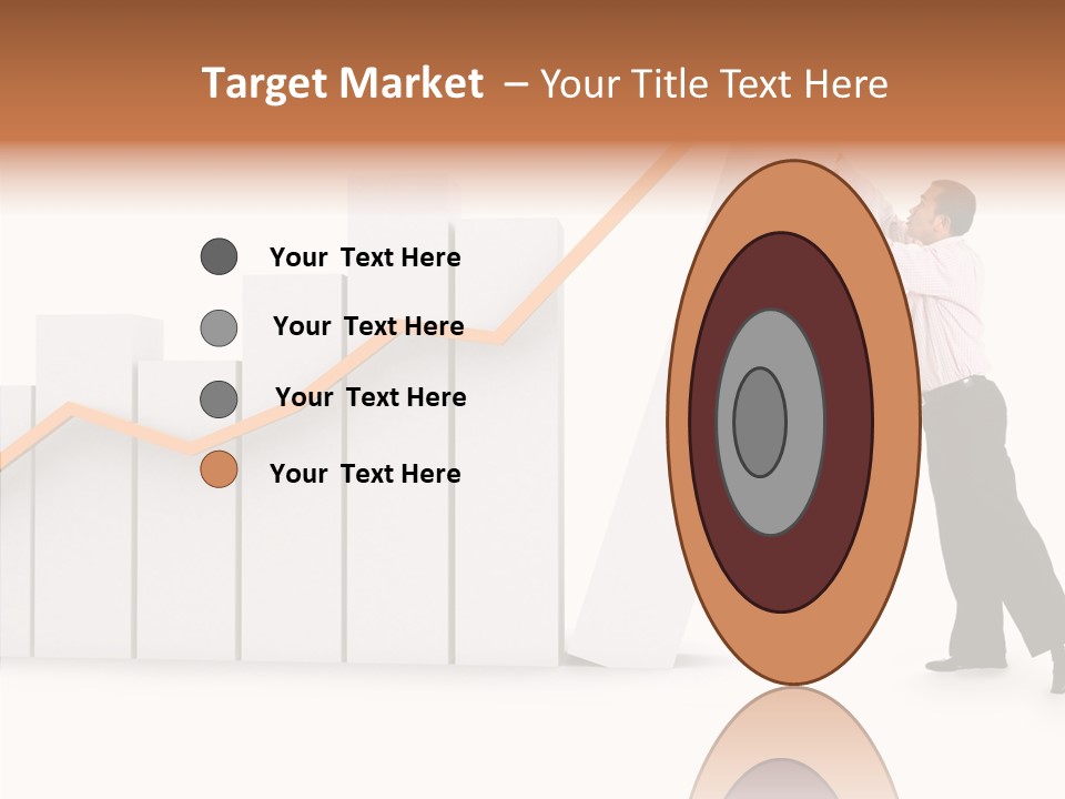 Illustration Stats Person PowerPoint Template