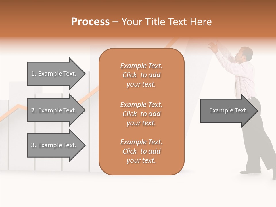 Illustration Stats Person PowerPoint Template