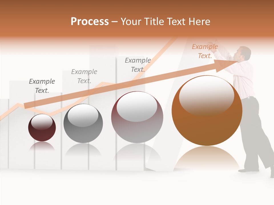 Illustration Stats Person PowerPoint Template