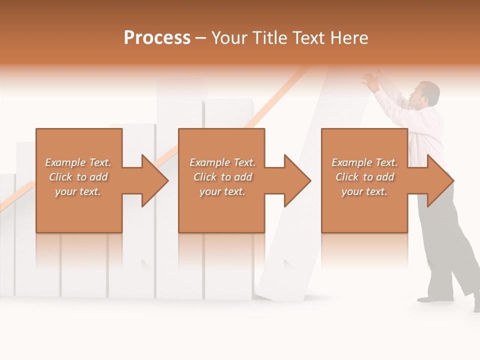 Illustration Stats Person PowerPoint Template