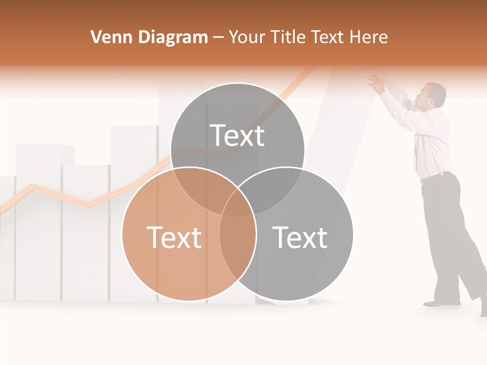Illustration Stats Person PowerPoint Template