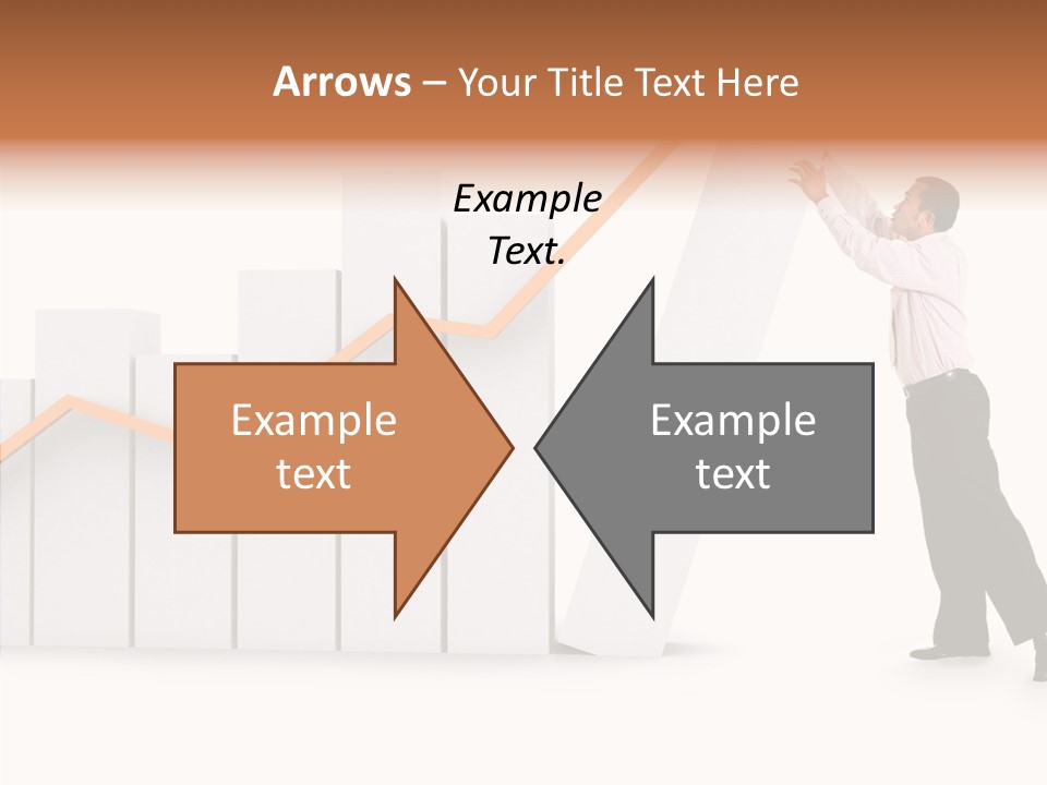 Illustration Stats Person PowerPoint Template