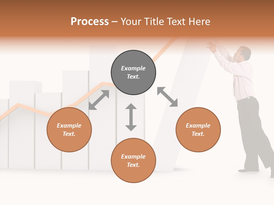 Illustration Stats Person PowerPoint Template