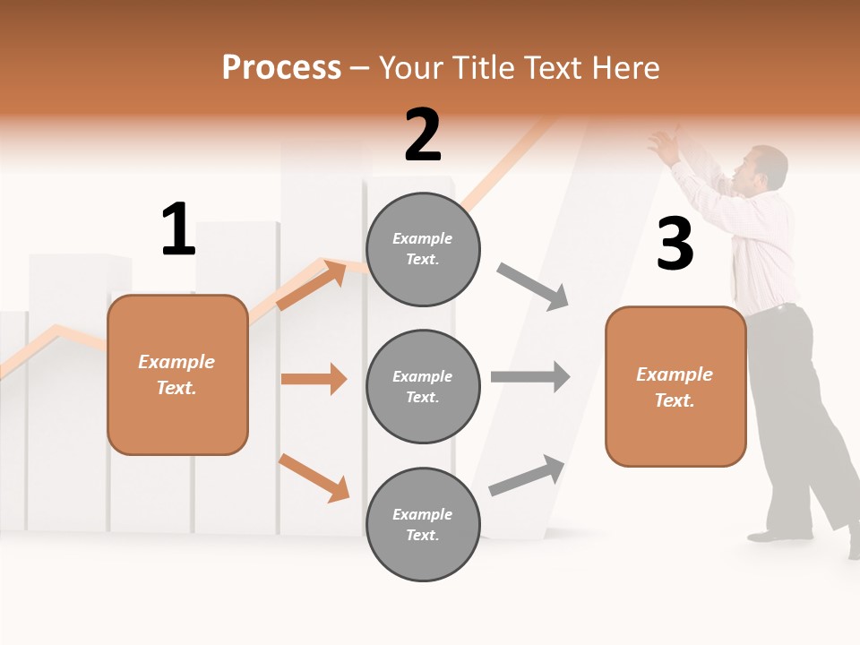 Illustration Stats Person PowerPoint Template