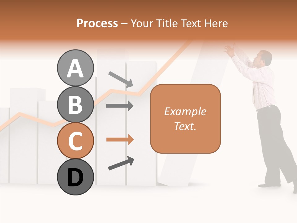 Illustration Stats Person PowerPoint Template