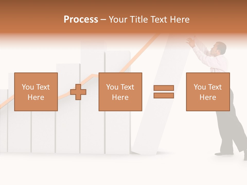 Illustration Stats Person PowerPoint Template