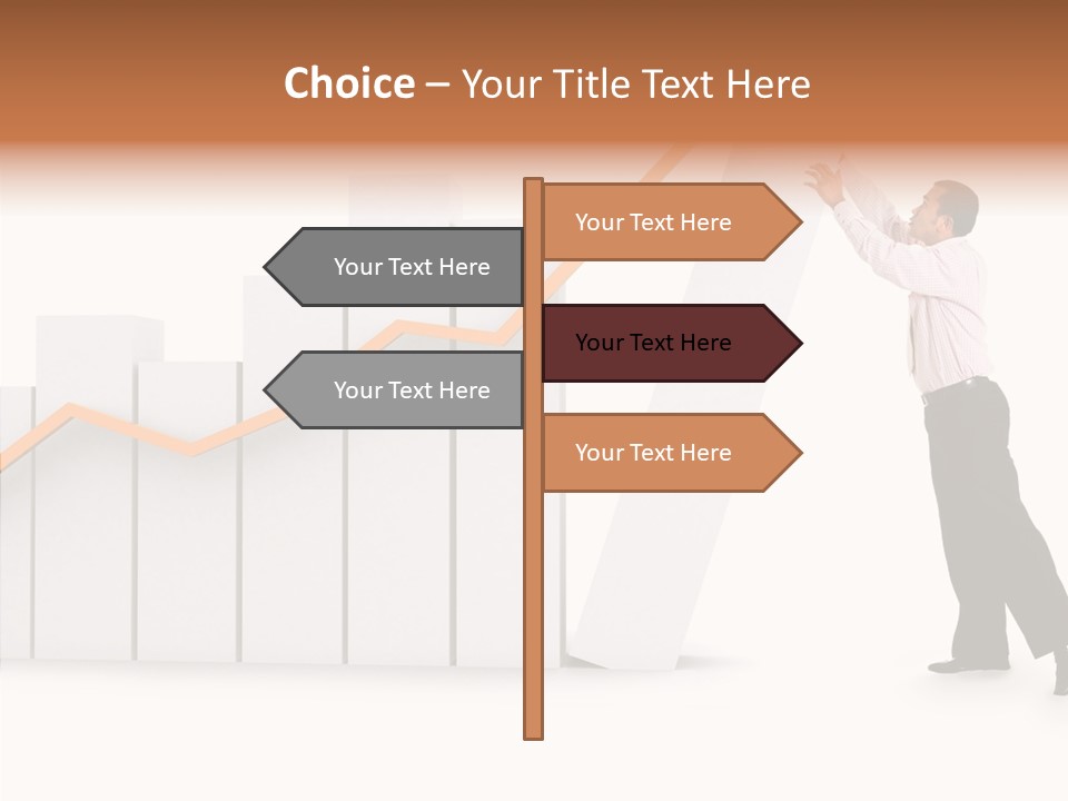 Illustration Stats Person PowerPoint Template