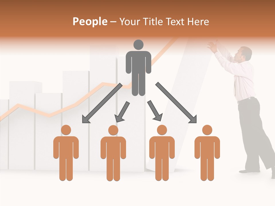 Illustration Stats Person PowerPoint Template