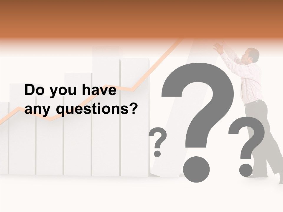 Illustration Stats Person PowerPoint Template