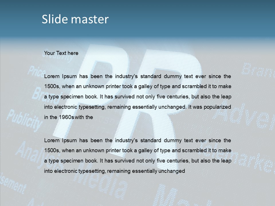 Display Relations Web PowerPoint Template