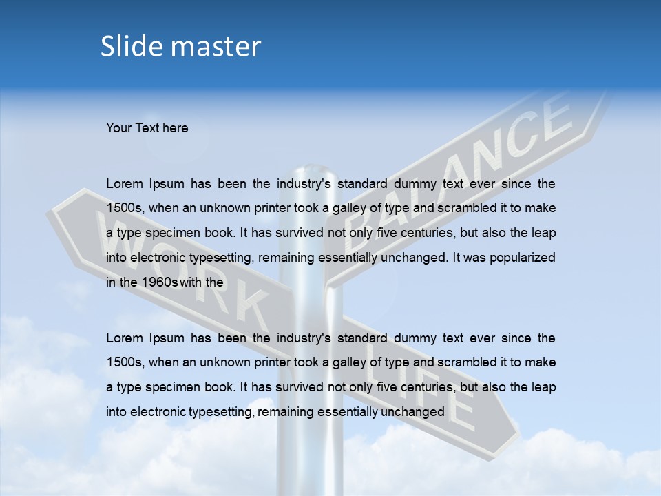 Occupation Living Life PowerPoint Template