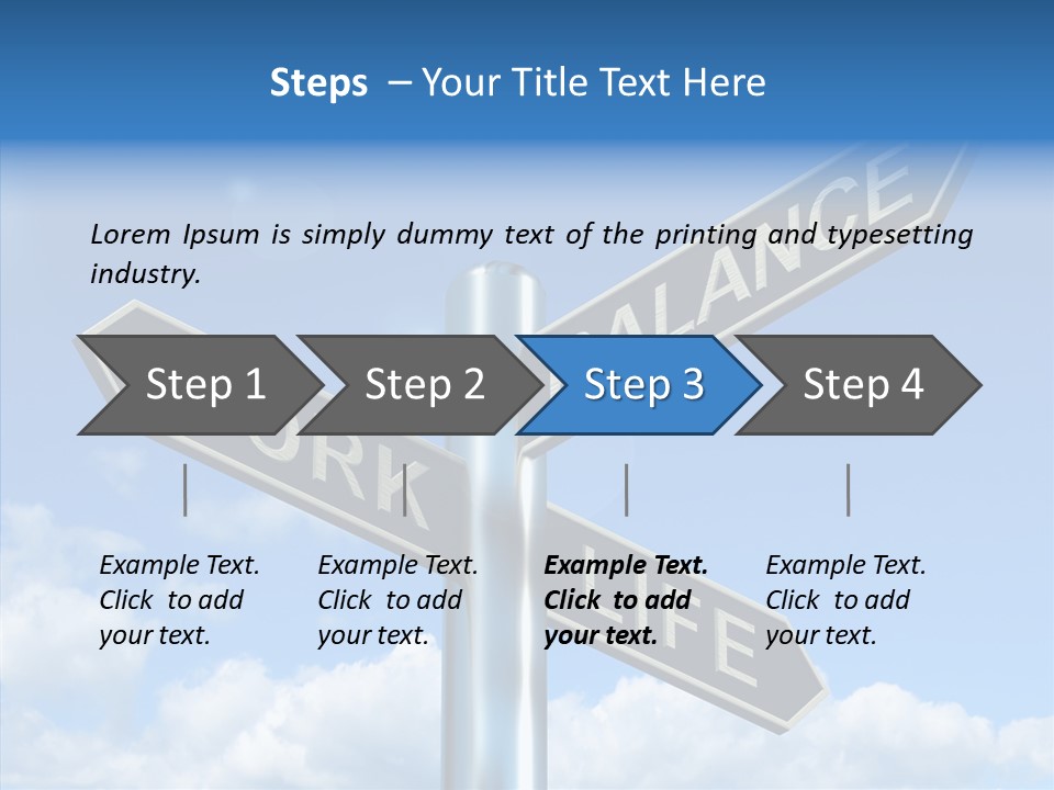 Occupation Living Life PowerPoint Template