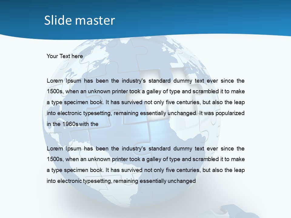 Organized Playing Puzzle PowerPoint Template