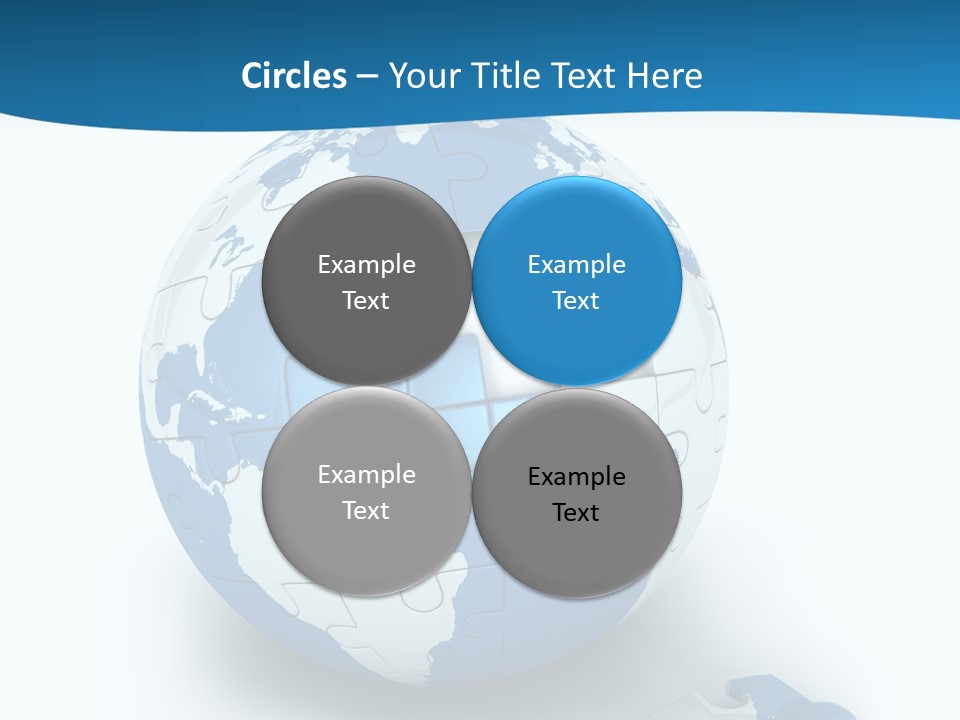 Organized Playing Puzzle PowerPoint Template