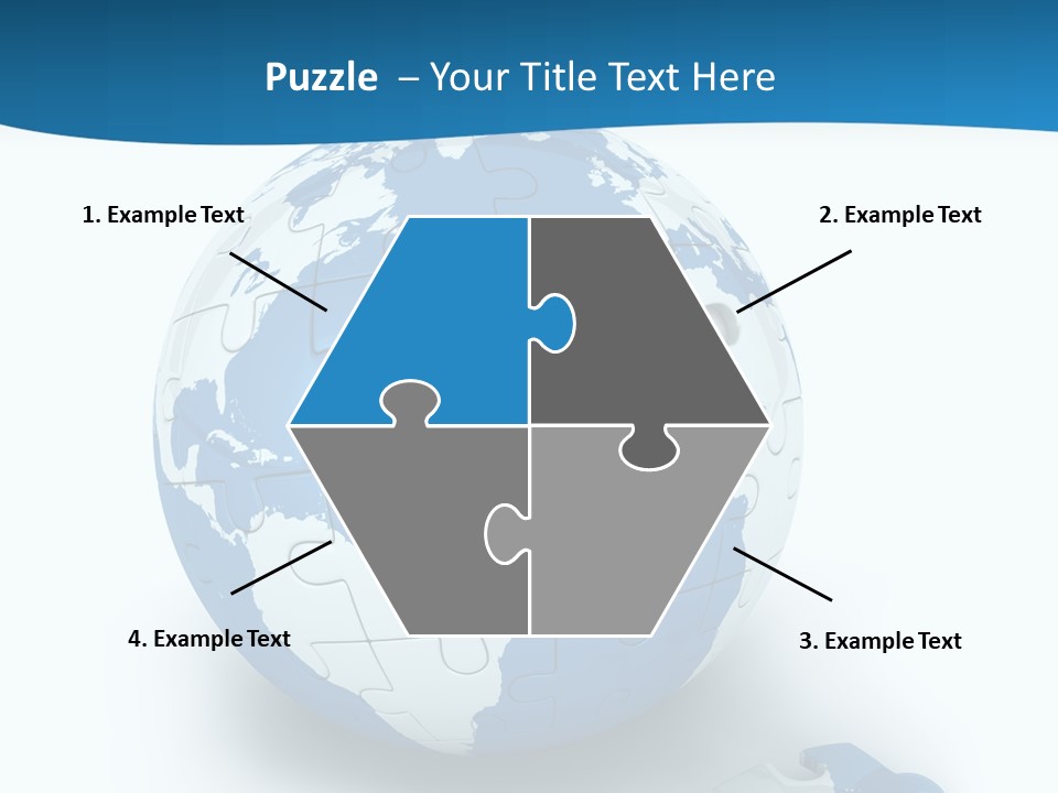 Organized Playing Puzzle PowerPoint Template
