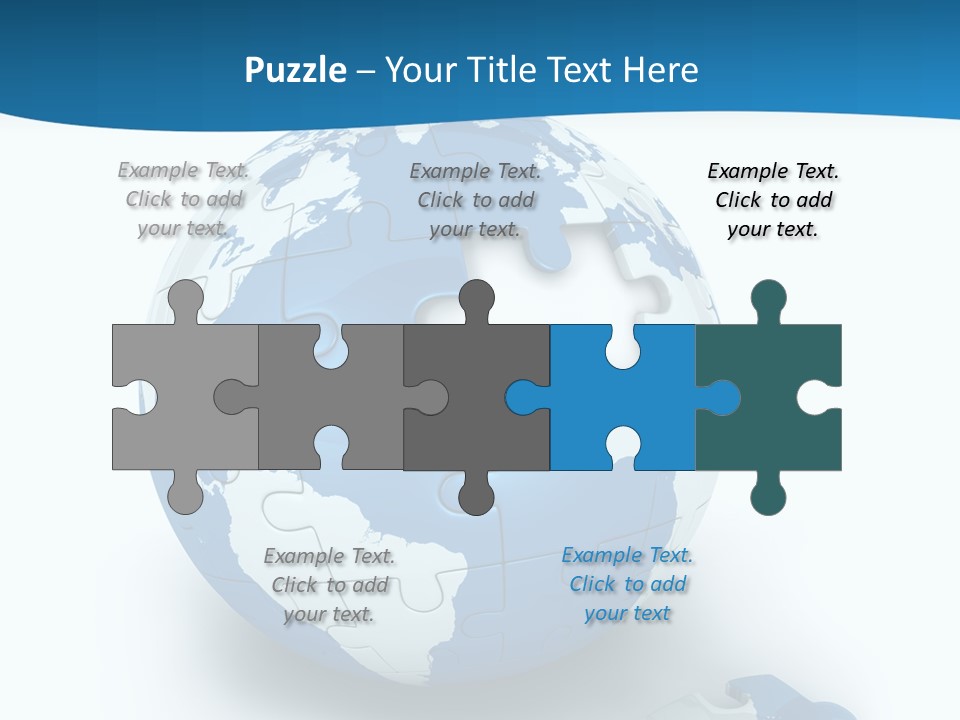 Organized Playing Puzzle PowerPoint Template