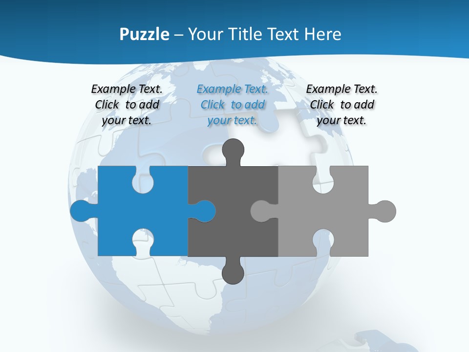 Organized Playing Puzzle PowerPoint Template