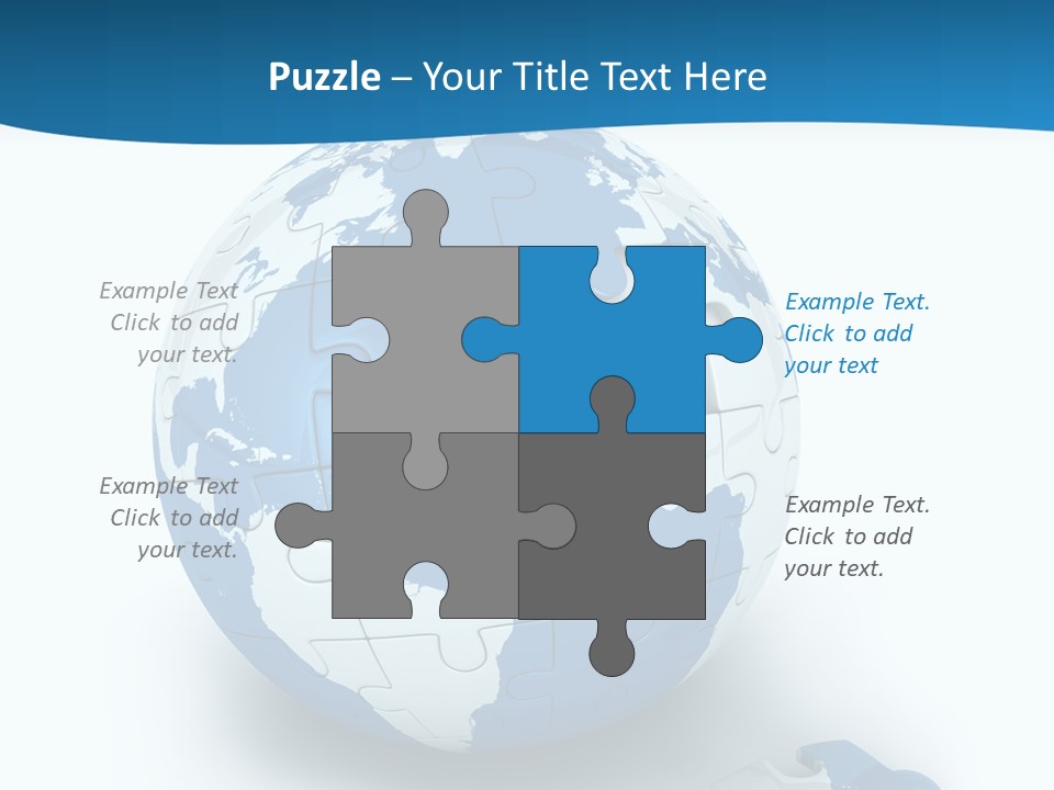Organized Playing Puzzle PowerPoint Template
