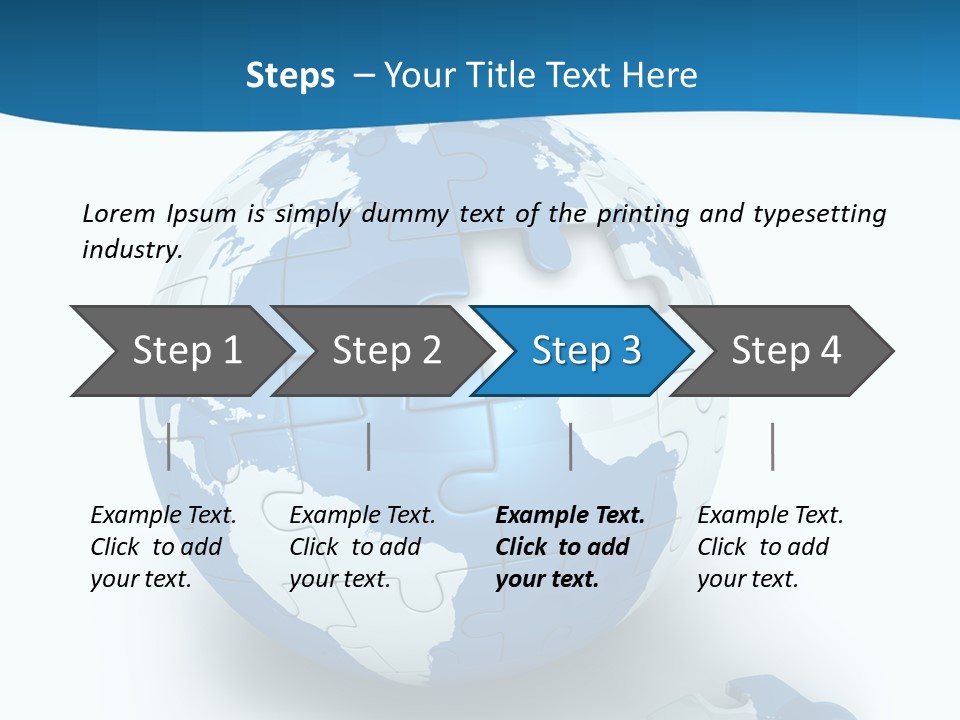Organized Playing Puzzle PowerPoint Template