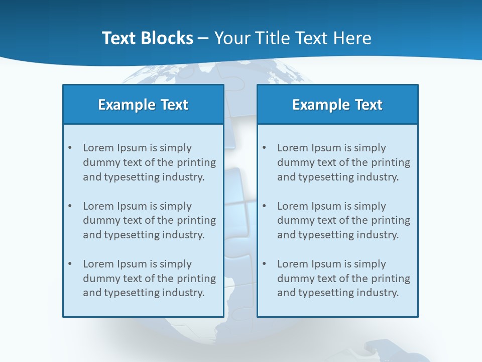 Organized Playing Puzzle PowerPoint Template