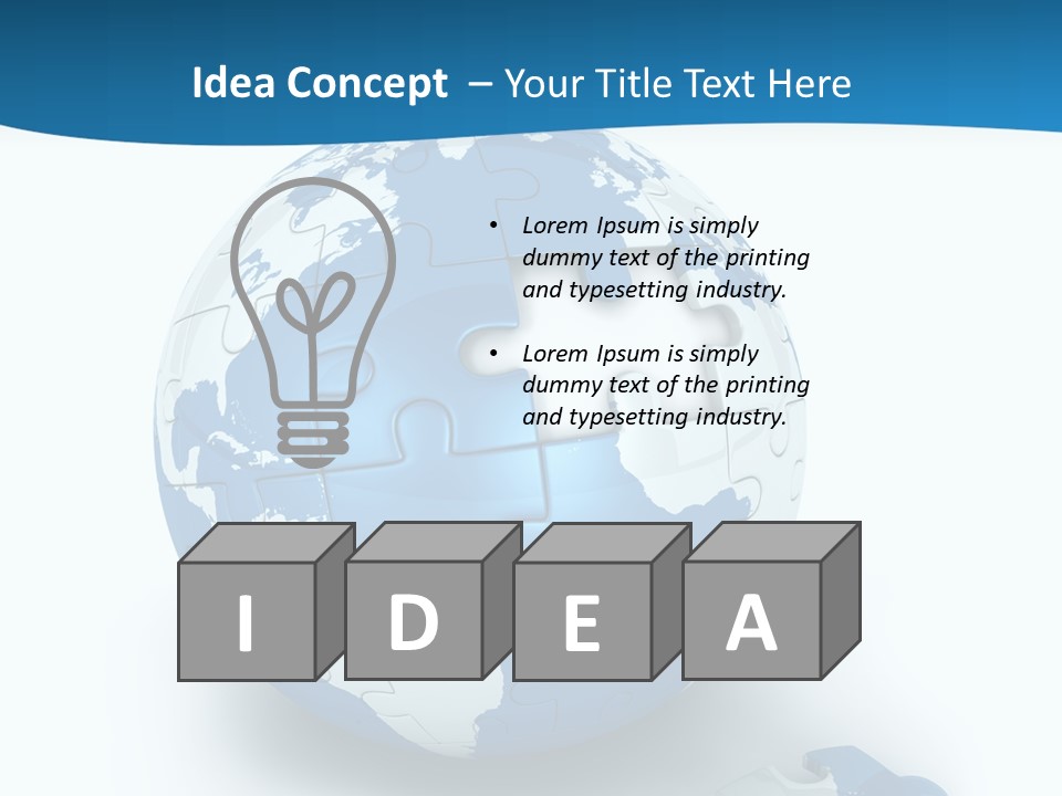 Organized Playing Puzzle PowerPoint Template