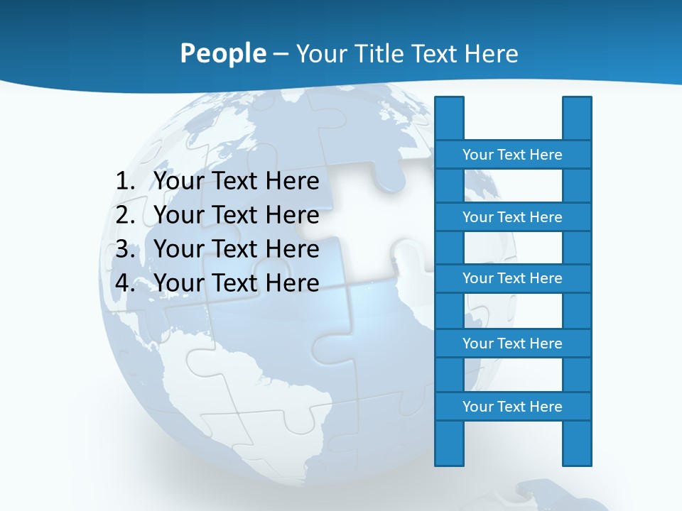 Organized Playing Puzzle PowerPoint Template