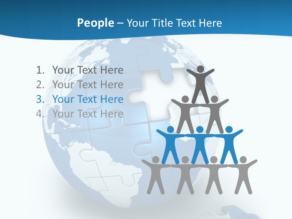 Organized Playing Puzzle PowerPoint Template