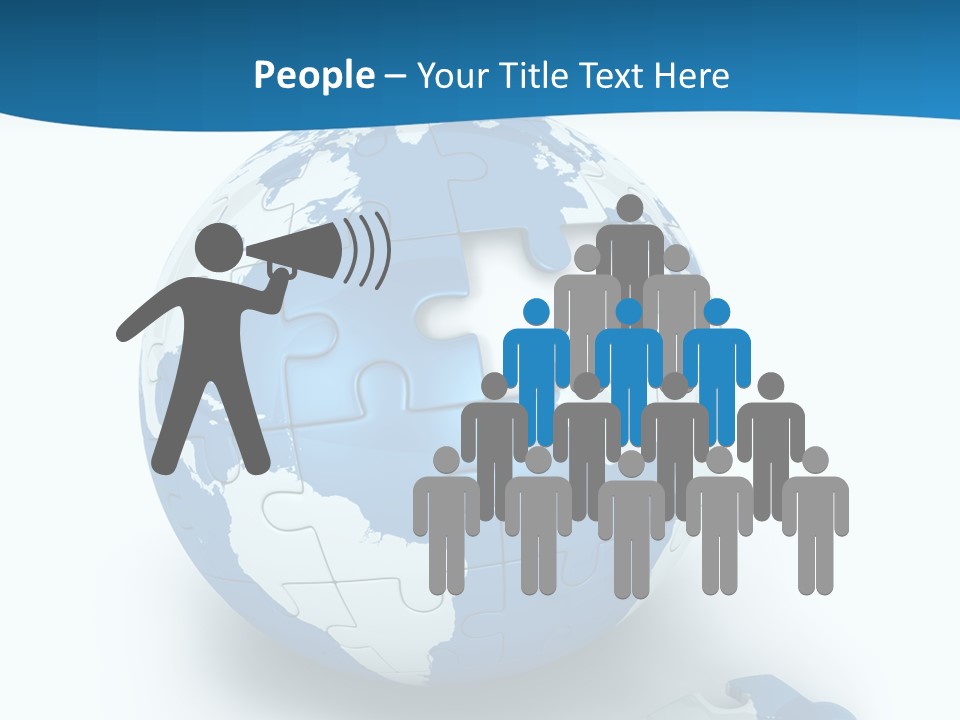 Organized Playing Puzzle PowerPoint Template