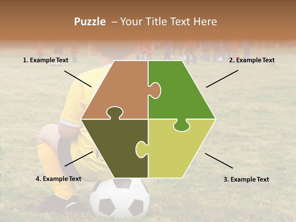 Leisure Game Goalie PowerPoint Template